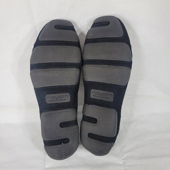 Mark Nason Skechers Loafers Men Size 7.5 Black Canvas Memory Foam Slip On Casual - Picture 9 of 10